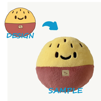 Pendentif en peluche personnalisé OEM, animal en peluche avec design brodé, doublure en maille de nylon, peluche super douce