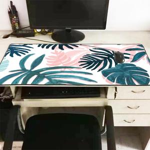 Màu Xanh lá cây màu hồng chuối lá cây chơi game chống trượt khóa cạnh bàn phím chuột Mat cho game thủ - Product Image 2