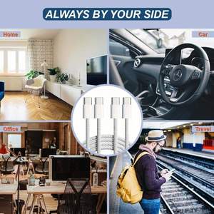 USB C Để Loại C Bện Nhanh Chóng Sạc Pd 60W Điện Thoại Di Động Ngày Cáp Cho Iphone17 - Product Image 6