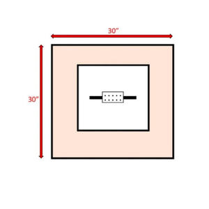 Mesa de Fogata Db de 25 Pulgadas de Alto x 30 Pulgadas de Ancho, Acero Inoxidable, Propano, Gas Natural, para Patio, Estilo Moderno - Product Image 4