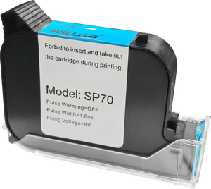 Cartuccia d'inchiostro TIJ SP70 da 12,7 mm importata, a rapida asciugatura, a base solvente nera <span class=keywords><strong>per</strong></span> stampante a getto d'inchiostro TIJ, stampante a getto d'inchiostro portatile - Product Image 1