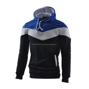 Sweat à capuche en polaire 100% coton de haute qualité pour homme, vêtements unis, blanc, grande poche, ensembles avec étiquettes et logo - Product Image 6
