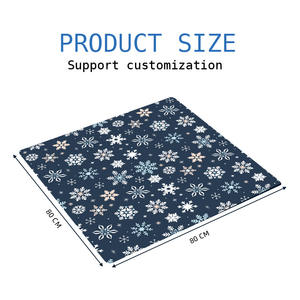 Tapete Especial para Mesa de Mahjong, Silenciador de Sonido, Cubierta para Mesa, Tapete Cuadrado para Cartas de Póker, Serie Navideña - Product Image 5