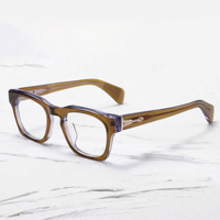 JMM305LX Montura de Gafas Rectangulares Transparentes con Aro Completo, Unisex, Ligeras, Lentes de Resina, Gafas Ópticas para Adultos
