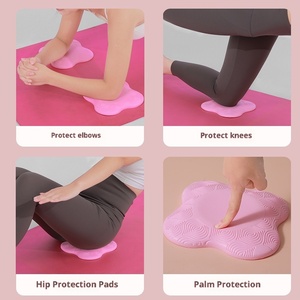Tapis à <span class=keywords><strong>genoux</strong></span> de Yoga écologique épaissi absorbant les chocs couverture de genou Portable main tapis de coude EVA matériel Yoga Sports - Product Image 3