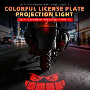 Projecteur LED universel pour moto, lampe aile œil d'ange, 7 couleurs alternées, motif au sol, accessoire de style pour moto - Product Image 1
