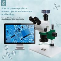 Microscope stéréo binoculaire en métal BST-X65S 6.5X-65X pour outil d'inspection de téléphone de montre de réparation de carte PCB