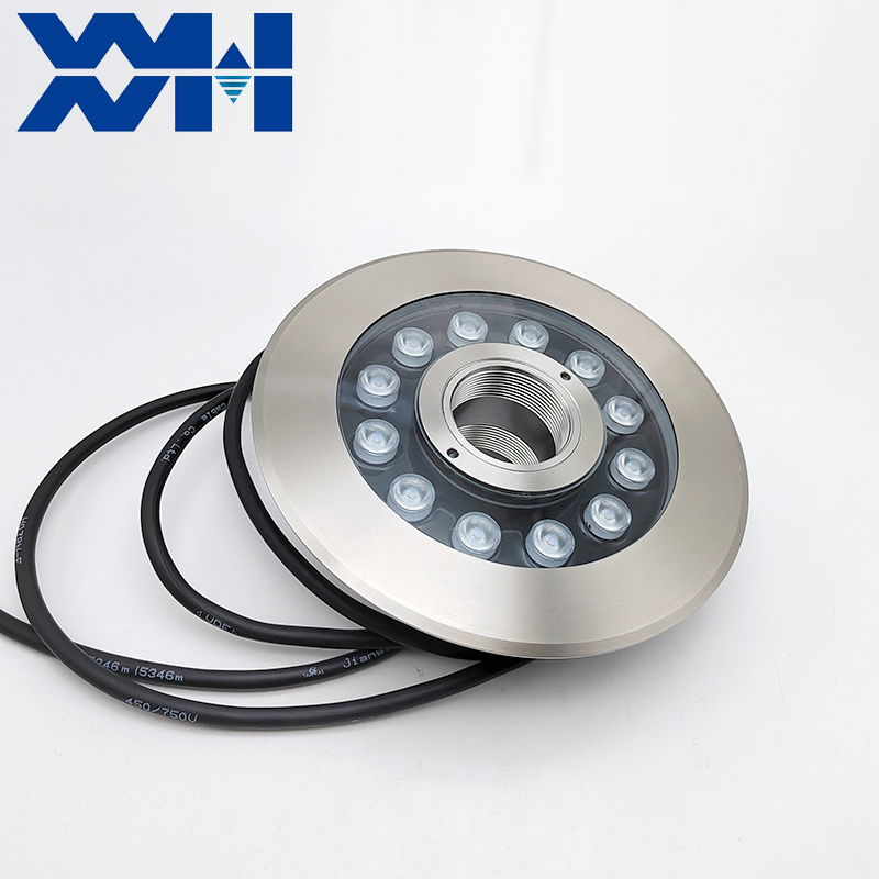 Dimmable 3-Year Warranty Ra80 Stainless Steel IP68 Waterproof RGB DMX LED Fountain Light Outdoor Ponds Pools Landscape Dry Use
