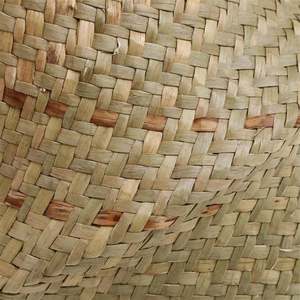 パンプルーフボックス麦わら廃棄物バスケットラタンギフトデコアブルークリスマスニットふた付き服ハンパー寮用 - Product Image 4