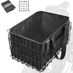 <span class=keywords><strong>Cestino</strong></span> Pieghevole per Bicicletta per Adulti con Borsa Interna Rimovibile, <span class=keywords><strong>Cestino</strong></span> Anteriore/Posteriore per Trasporto Animali, Frutta, Spesa, per Donne/Uomini - Product Image 1