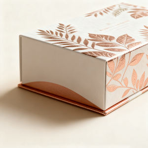 Boîte cadeau magnétique écologique en carton recyclé personnalisée avec insert en mousse, conception de boîte magnétique, boîte rigide à rabat pour aliments avec logo - Product Image 3