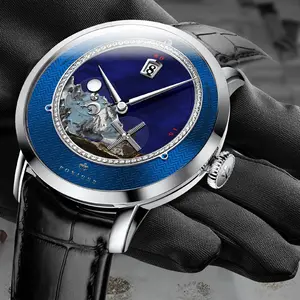 Poniger Custom Dial นาฬิกาสร้างของคุณเองยี่ห้อนาฬิกาอัตโนมัตินาฬิกาข้อมือสำหรับชาย
