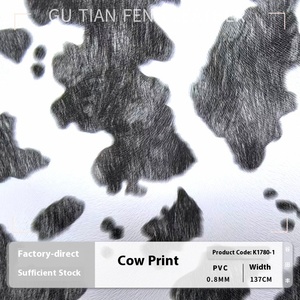 Da PVC bán buôn, mẫu in bò sữa đang hot, dùng cho ốp điện thoại, trang trí nhà cửa, túi mỹ phẩm, thắt lưng, ghế ô tô, đồ nội thất, ghế, sử dụng trong ô tô - Product Image 4