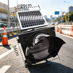 <span class=keywords><strong>Prix</strong></span> fabricant - Feu de signalisation routière à LED solaire jaune clignotant IP65 pour la sécurité routière - Product Image 1
