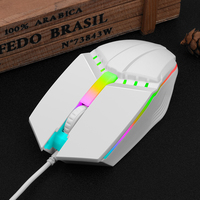 Souris Gaming LED à Trois Niveaux DPI Ajustables, Roulette Antidérapante et Éclairage Coloré