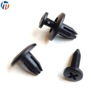Clips et attaches en plastique pour automobiles, rivets en plastique noirs, pièces automobiles neuves, fourniture d'usine