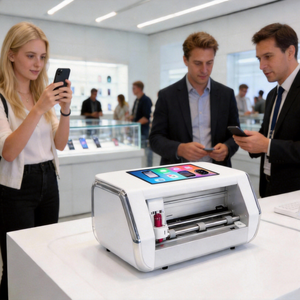 Machine de découpe haute performance pour films hydrogel TPU UV, protections d'écran et autocollants arrière de montres connectées, compatible avec les téléphones mobiles Mini XR-Max - Product Image 1