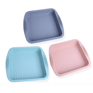 Moldes de Silicona Cuadrados <span class=keywords><strong>para</strong></span> Pastel Mixwares, Antiadherentes, Resistentes al Calor, <span class=keywords><strong>para</strong></span> Pasteles, Brownies, Tartas de Queso, Tartas, Pan - Product Image 1