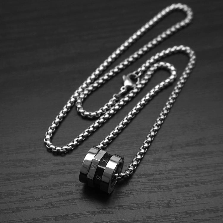 ทรัมเป็ตสีดำพร้อมโซ่ไข่มุกสี่เหลี่ยม60ซม