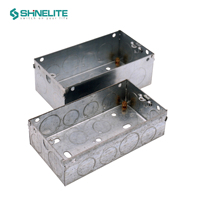 Boîtier métallique pour interrupteur électrique 2026, prix usine, en acier galvanisé, boîtier rectangulaire pour interrupteur électrique