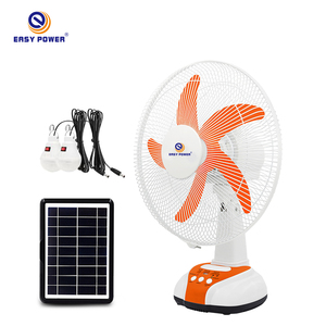 Ventilateur de table solaire rechargeable de 16 pouces avec lumière LED, batterie au lithium, ventilateur à énergie solaire EP-2116A, ventilateurs de table AC - Product Image 2