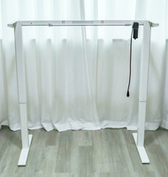 Bureau électrique assis-debout pour ordinateur, DIY, avec 3 boutons de mémoire, cadre de bureau réglable en hauteur, montage facile (Noir)