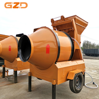 Bétonnière électrique robuste GZD 400L avec couleur et logo personnalisés, machine à mélanger le ciment, OEM disponible