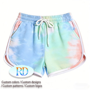 Conjunto <span class=keywords><strong>de</strong></span> Verano para Niñas <span class=keywords><strong>de</strong></span> 1 a 6 Años con Estampado Tie Dye, Top Corto <span class=keywords><strong>de</strong></span> Manga Larga con Hombros Descubiertos y Pantalones Cortos para Uso Diario Informal - Product Image 2