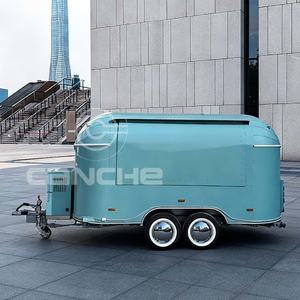 Remorque de restauration multifonctionnelle, chariot de vente de hot-dogs, de café, de restauration mobile, camion de restauration rapide à vendre - Product Image 1