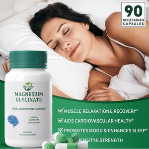 Oem/odm מגנזיום גליcininate תוסף תזונה עבור הקלה הלחץ למבוגרים בריאות שריר הלב חילוף החומרים 90 קפסולות/בקבוק - Product Image 2