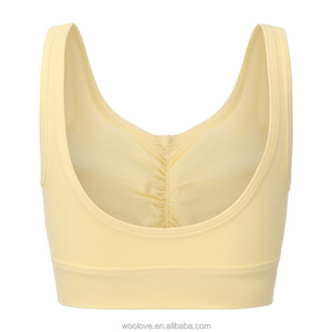 Reggiseno Sportivo Quotidiano in Lana Merino Lavorata a Maglia Senza Ferretto con Dettaglio Frontale Lusinghiero ed Eleganza Stratificata - Product Image 2