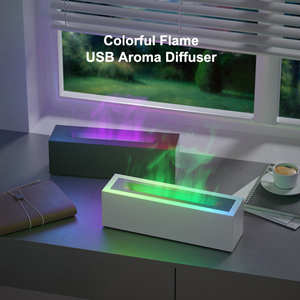 Máy Tạo Độ Ẩm Không Khí Ngọn Lửa Mô Phỏng Máy Khuếch Tán Hương Thơm Với Đèn Ngủ - Product Image 2