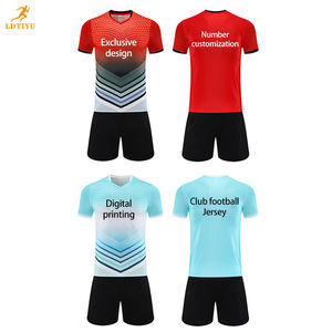 Customizable <strong>Logo</strong> Polyester Sublimation <strong>Football</strong> Jersey Set Soccer Wear Uniform &amp; Shirt <strong>Maker</strong> with Sublimated <strong>Football</strong> - Product Image 1