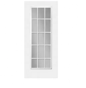 Fenêtres à double vitrage en aluminium creux de fabrication chinoise 22*64 pouces, cloisons intégrées, 15 panneaux transparents, entrée de villa industrielle - Product Image 1