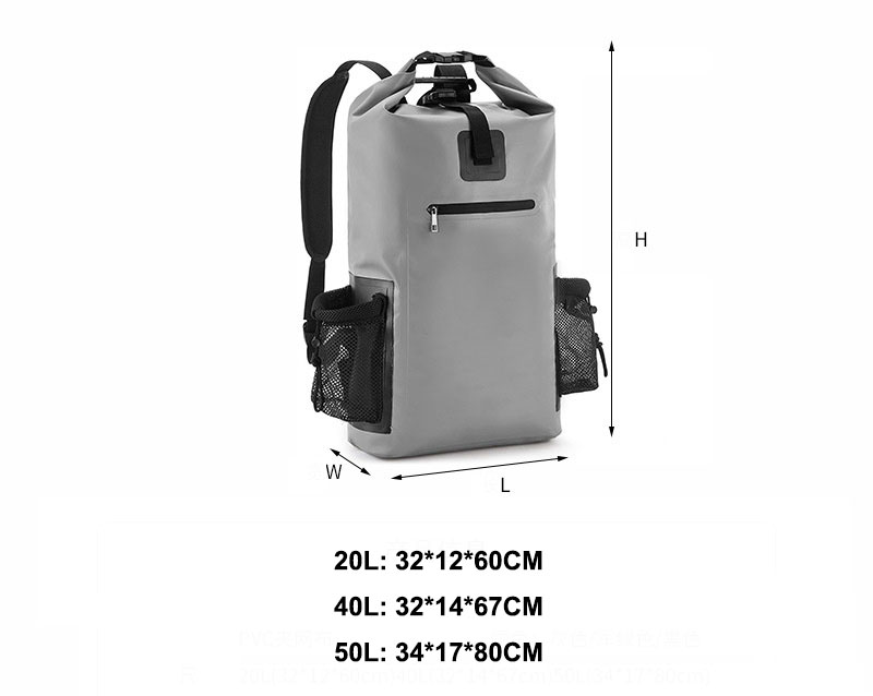 product-750-598.125 Custom Logo Tarpaulin Outdoor Quick Dry Hotsale Large 50L Foldable Waterproof Camping Backpack Bag
