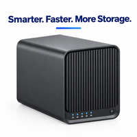 4-Bay Network Attached Storage AI Photo Album Remote Access up to 120TB Max Storage Diskless Home Private Cloud Storage Server