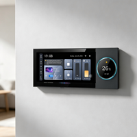 Panneau de commande intelligent pour la maison Premium F6-1 6 pouces IPS Android avec écran tactile, affichage Tuya Zigbee, interrupteur d'éclairage 2 voies, contrôle par application