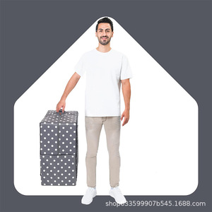 Baby Playpen With High-Density <b>Foam</b> <b>Pad</b> Gray Polka Dot Design For Children Indoor Play Area Portable And Foldable - Product Image 4