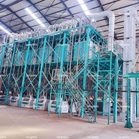 Moulin à farine de blé complet 200T/24H-Projet clé en main à taux d'extraction élevé avec contrôle PLC