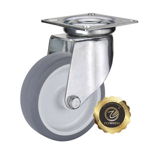 Hochwertige Thermoplastische Gummi TPE Lenkrolle 2 Zoll 2,5 Zoll 3 Zoll 4 Zoll Leichte TPR Schwenkrolle - Product Image 1