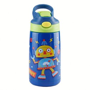 Botella de Agua Térmica Infantil de Acero Inoxidable de Doble Pared con Logotipo Impreso, 400 ml, Libre de BPA, Disponible en Fábrica - Product Image 3