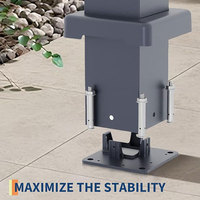 Cochera con Estructura de Aluminio, Techo de Aluminio o Policarbonato, Impermeable, Resistente a los Rayos UV, Cubierta para Garaje de Alta Resistencia, Tamaño Personalizado