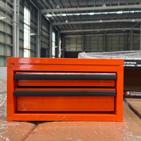 Boîte à outils industrielle mini en métal avec 2 tiroirs, revêtement poudré, portable, supporte la personnalisation OBM/ODM