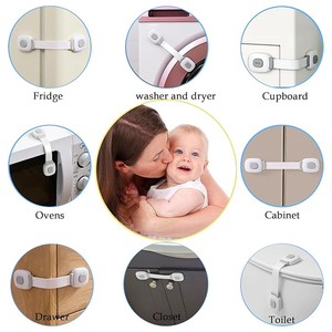 Serrature per cinghie di sicurezza per la sicurezza dei bambini installazione facile serrature per bambini flessibili <span class=keywords><strong>e</strong></span> regolabili per armadietti <span class=keywords><strong>e</strong></span> cassetti frigorifero per wc - Product Image 5