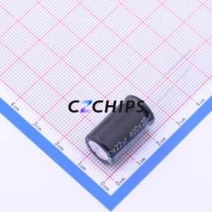 Condensador Electrolítico de Aluminio de Orificio Pasante EWH2GM220W20OT, Componente de Orificio Pasante (THT), D12.5xL20mm 22uF 20% 400V 5mm - Product Image 2