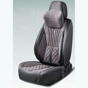 Xiangta เบาะรถยนต์หนังกะโหลกศีรษะสีส้ม5D ผ้าคลุมให้นมบุตรซักได้ตาข่ายใช้ได้กับไฮแลนเตอร์โปโลมาสด้าซีวิคกอล์ฟเฟียสต้า - Product Image 4