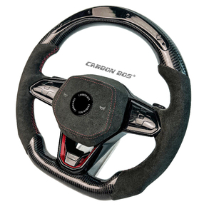 Volante Deportivo Personalizado <span class=keywords><strong>de</strong></span> Fibra <span class=keywords><strong>de</strong></span> Carbono con LED para Volkswagen Golf 6 7 7.5 8 MK6 MK7 MK8 Polo GTI <span class=keywords><strong>Jetta</strong></span> Passat Scirocco - Product Image 4