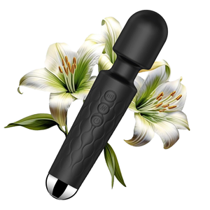 Masseur puissant à baguette, vibrateur rechargeable en silicone, portable, manuel, clitoridien, point G, relaxation corporelle, jouets sexuels pour adultes pour femmes - Product Image 3