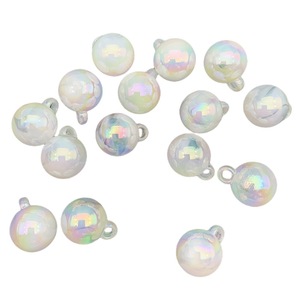 Iridescent Cloud Effect Beaded Charms 16mm Imitation Pearl DIY Jewelry Accessory Phone Chain Car Pendant Unisex - Product Image 5
