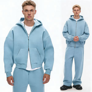 Felpa con Cappuccio Termica con Doppia Cerniera, Tessuto Tecnico, Stile <span class=keywords><strong>Hip</strong></span> <span class=keywords><strong>Hop</strong></span>, per Sport all'Aperto e Streetwear - Product Image 1